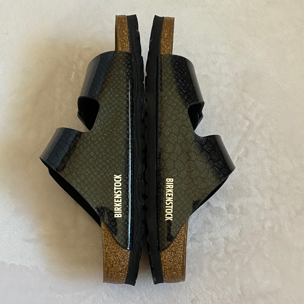 Birkenstock Black Glossy Sandals - Picture 5 of 6